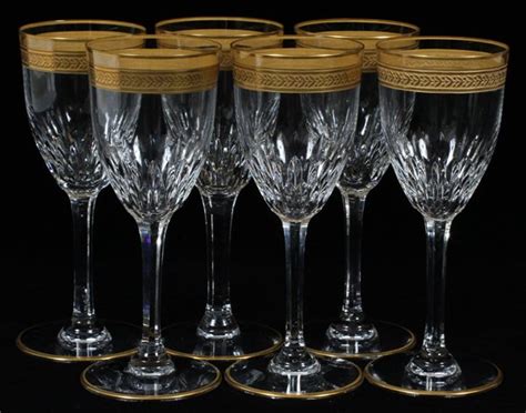 Nice Gold Rimmed Wine Glasses With Vintage Style Homesfeed