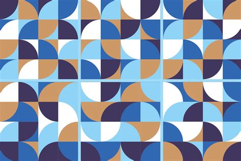 geometric shapes patterns present  design   mockup includes