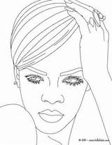 Coloring Pages Rihanna Drawings People Singer Hellokids Outline Sketches Simple Celebrity Easy Star Rock sketch template