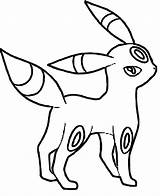 Espeon Coloring Pages Print Getcolorings Umbreon Color sketch template