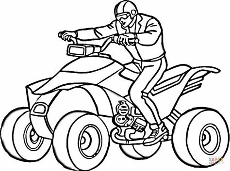 man  atv coloring page  printable coloring pages