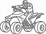 Coloring Atv Pages Man Printable Drawing sketch template