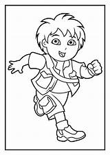 Coloring Diego Dora Pages Colouring Sheets Printable Easter Marquez sketch template