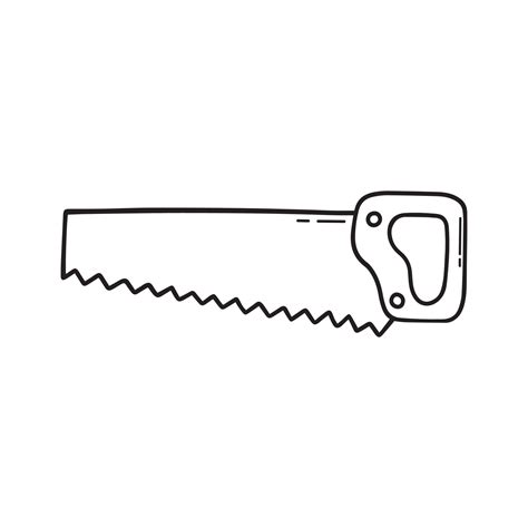 hand drawn  doodle construction tool  sketch style vector