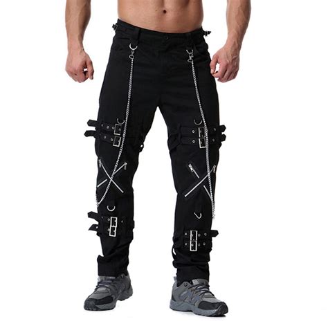 2019 new arrival spring fashion mens punk skinny pants for