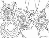 Coloring Pages Name Girls Popular sketch template