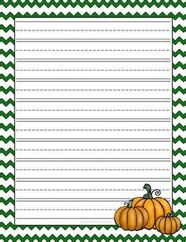fall autumn lined writing paper   mcgrew crew tpt