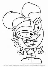 Fairly Oddparents Tootie Draw Drawing Step sketch template