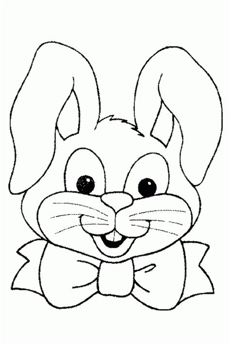 easter bunny face coloring pages coloring home
