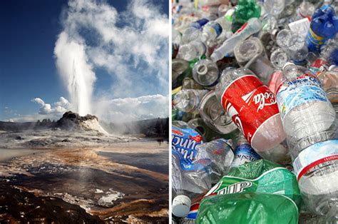 Yellowstone Geyser Erupts Stream Of Garbage After Years Of Tourist