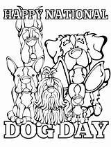 Coloring Dog Pages National Happy Colouring Printable Pet Color Sheets Dogs Adult Celebrate Books Kids Portuguese Water Print Book Crafts sketch template