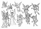 Tinkerbell Coloring Wings Secret Pages Popular sketch template