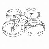 Drone Kleurplaat Vliegtuigen Ontwerp Drones sketch template