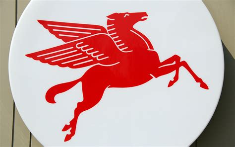 standard oil  mobil pegasus flying red horse    flickr
