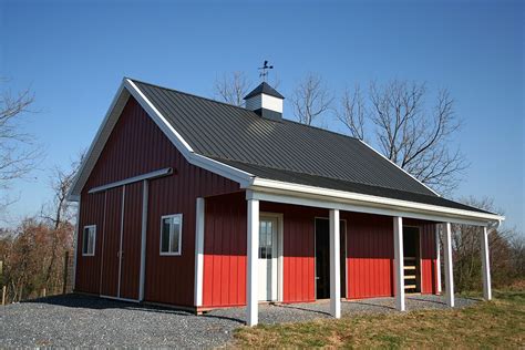 morton building cabins building type pole barn  porch building size      location