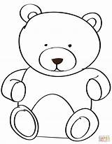 Bear Teddy Coloring Pages Colouring Drawing Printable Kids Sleeping Outline Print Color Bears Baby Template Kid Simple Pic Clipart Book sketch template