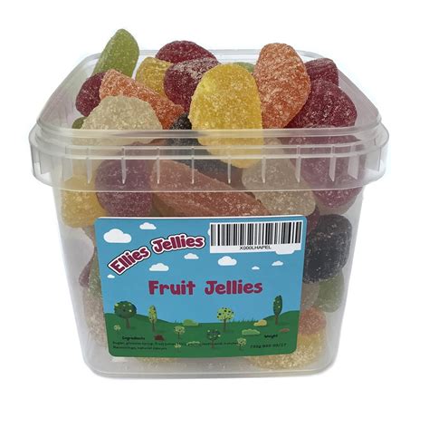ellies jellies fruit jellies  square tub amazoncouk grocery
