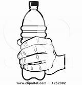 Bottle Coloring Water Holding Hand Pages Clipart Coca Cola Wine Vector Illustration Royalty Bottles Poster Beer Perera Lal Preview Getcolorings sketch template