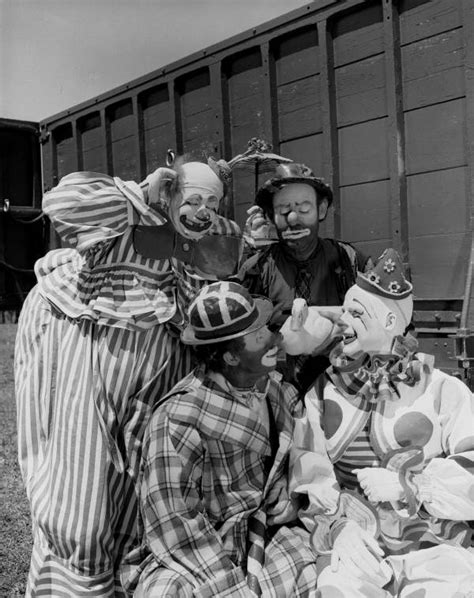 Collectible Photographic Images Happy Clown Photo Circus Freak Act