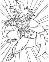 Dragon Ball Coloring Super Pages Goku Saiyajin Songohan Kids Dragonball Anime Justcolor sketch template