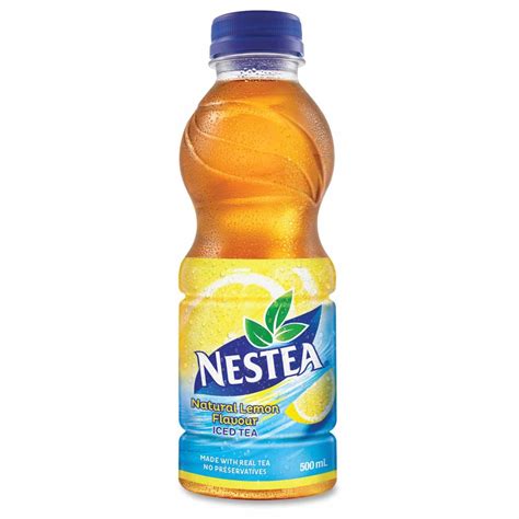 iced tea  natural lemon flavor bottle  nestea nurtrition