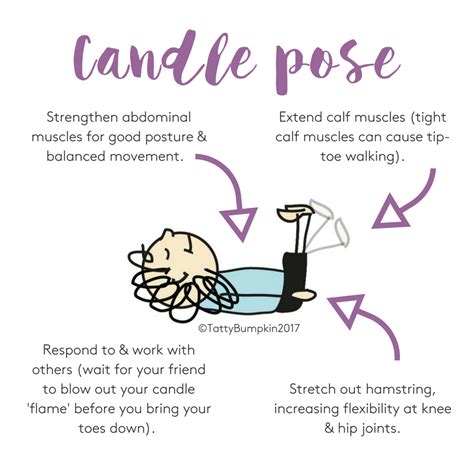 candle pose children inspired  yoga pose   week