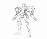 Samus Coloring Pages Metroid Smash Super Aran Bros Zero Suit Comments Popular Coloringhome sketch template