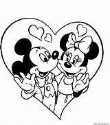 Coloring Disney Pages Valentine Mickey Valentines Couple Princess Coloriage Printable Cute Mouse Color 5c80 Print Imprimer Kids Minnie Miki Dessin sketch template