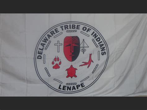 official site   delaware tribe  indians tribal flag
