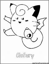 Coloring Pokemon Pages Clefairy Fairies Buzzwole Fun sketch template
