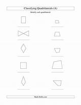 Quadrilaterals Classifying Classify Geometry Drills sketch template
