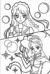 Precure Sailor Minami Luchia Kaito Melody Pichi Coloriages sketch template