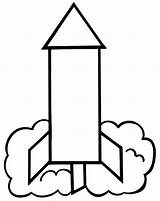 Rocket Coloring Pages Ship Kids Outline Colouring Easy Rockets Preschoolers Clipart Print Color Cliparts Cartoon Clip Templates Printable Popular Clipartbest sketch template