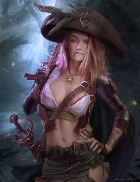 27 12 15 kirill repin girl pirates pirate woman pirate art