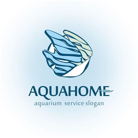 aquarium service logo full vector  editable logo aqua etsy