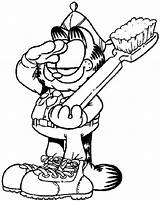 Garfield Coloring Pages Coloringpages1001 sketch template