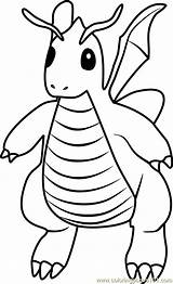 Pokemon Dragonite Coloring Go Pages Printable Color Pokémon Popular Getcolorings Getdrawings Coloringpages101 Coloringhome sketch template