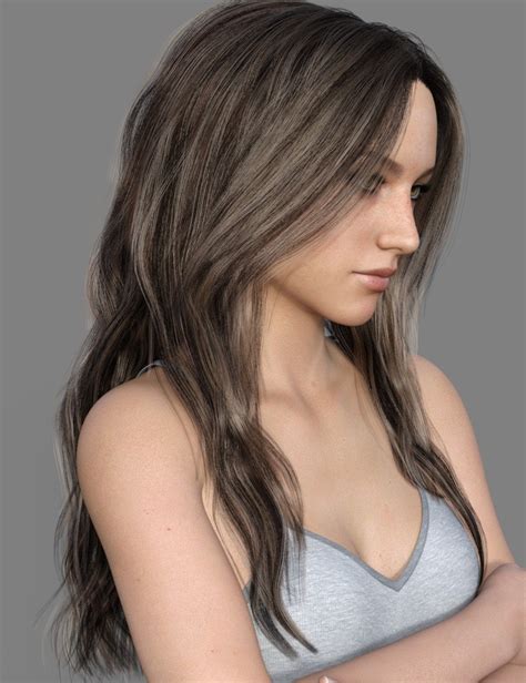 mrl dforce long layered hair for genesis 8 female with colour mixing ⋆