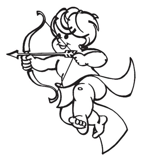 happy cupid valentine day coloring pages love coloring pages