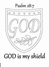 Coloring Faith Pages Psalm Shield God Bible Armour Color Colouring Printable Kids Activity School Under Logo Verse Getcolorings Psalms Bingo sketch template