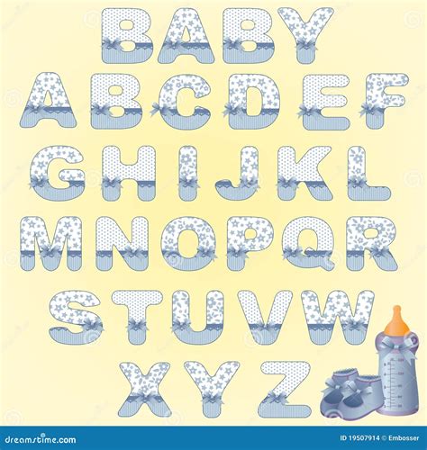 cute baby alphabet stock vector illustration  baby