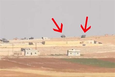 isis blow up two turkish tanks in brutal missile attack