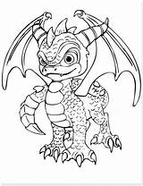 Coloring Spyro Pages Skylanders Spelling Sheets Kids Dragon Dragons Popular Easy Library Clipart Målarbilder sketch template