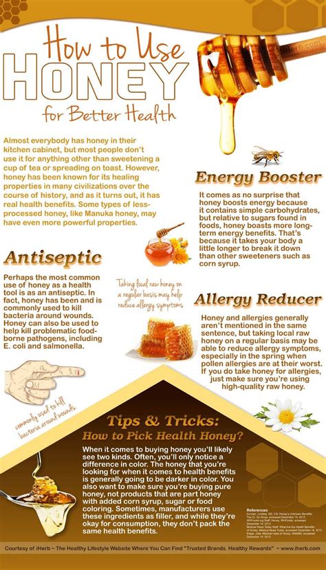 Honey Benefits Health Benefits Infographic Facts