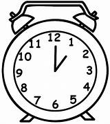 Clock Drawing Coloring Pages sketch template