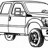 Truck Lifted Gmc F350 sketch template