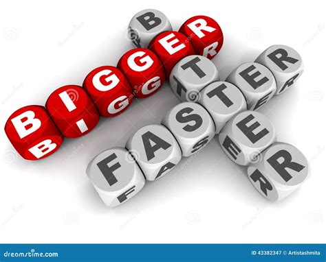 bigger  faster stock illustration illustration  concept