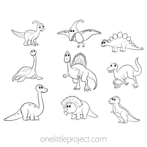 printable dino  coloring pages