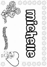 Michelle Kimmie Coloring Pages Color Hellokids Names Print Online Girls sketch template