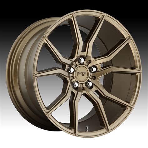 niche ascari  matte bronze custom wheels rims  ascari niche road wheels custom